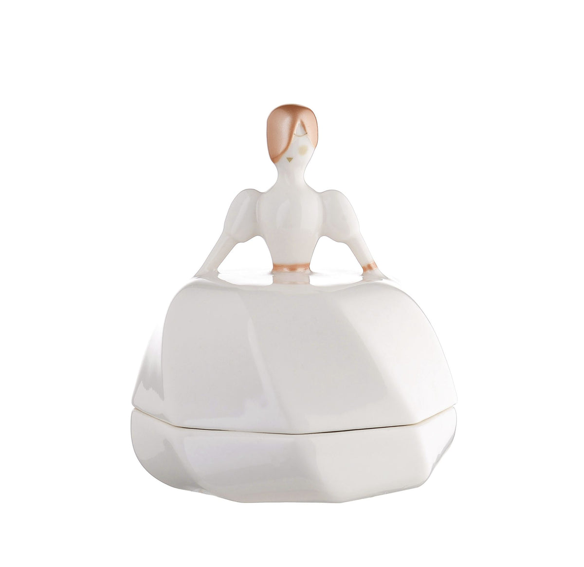 Alessi LAPETITEMARIEE beeldje in bruidsvorm, wit porselein