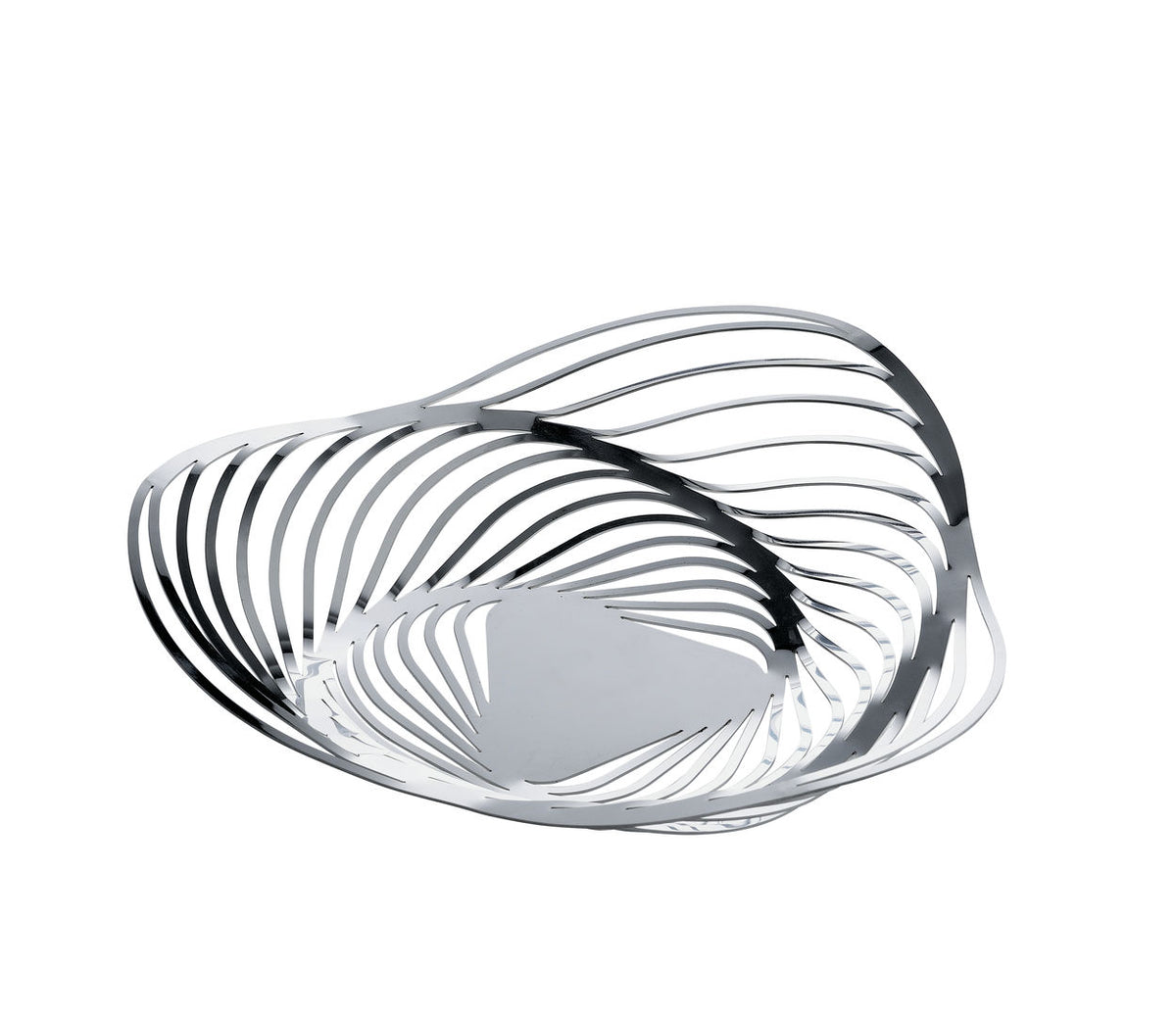 Alessi TRINITY fruitschaal in roestvrij staal, diameter 33 cm, ontwerp Adam Cornish