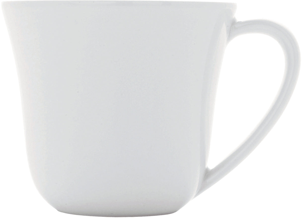 Alessi Ku koffiekopje servies, wit porselein, diameter 8 cm, ontwerp Toyo Ito