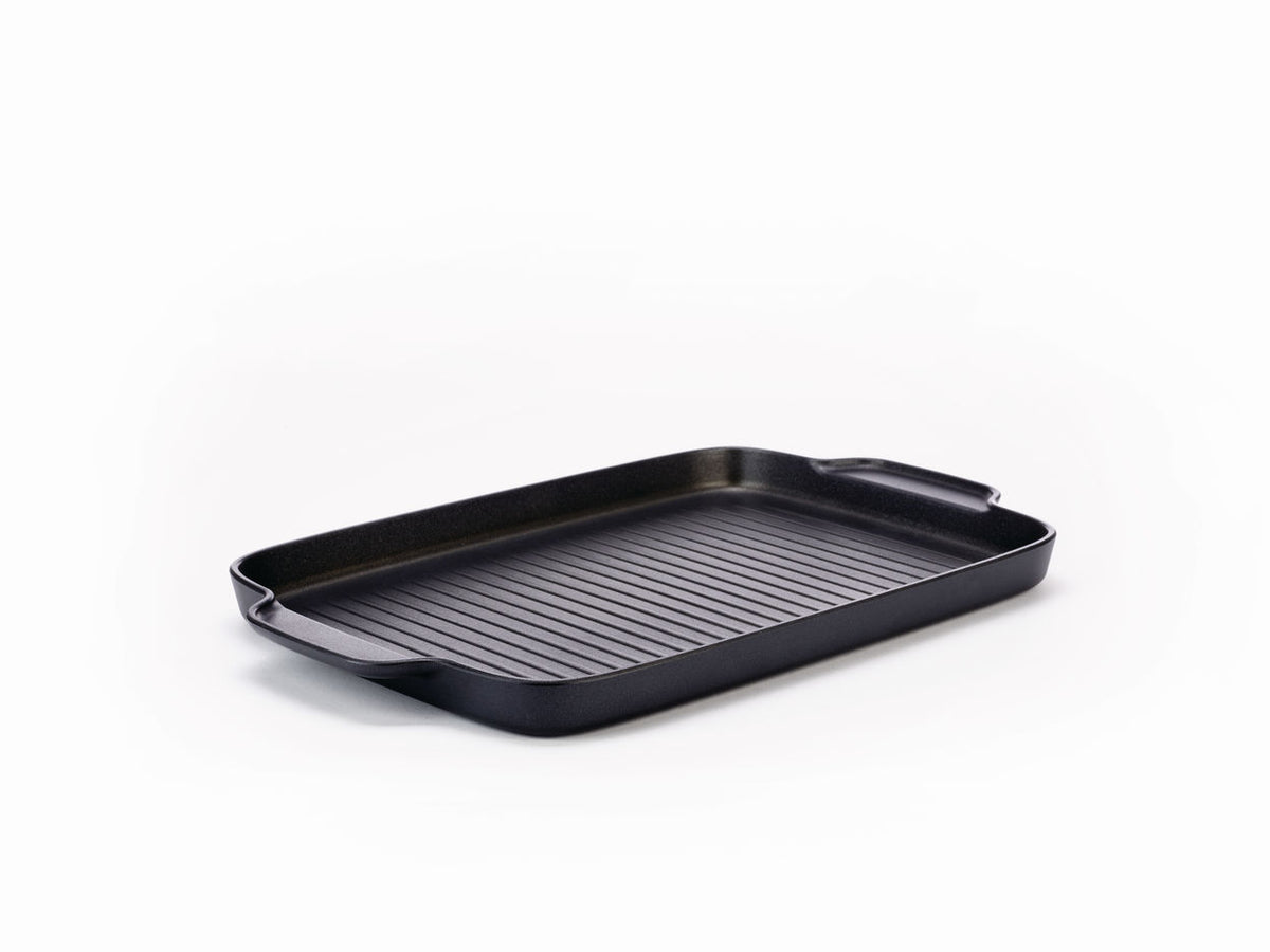 Alessi Mami grillpan, zwart, geschikt voor inductie, 38 cm
