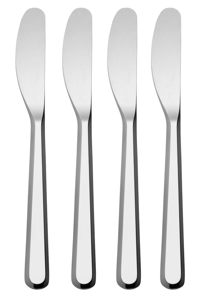 Alessi Amici set van 4 botermesjes, roestvrij staal