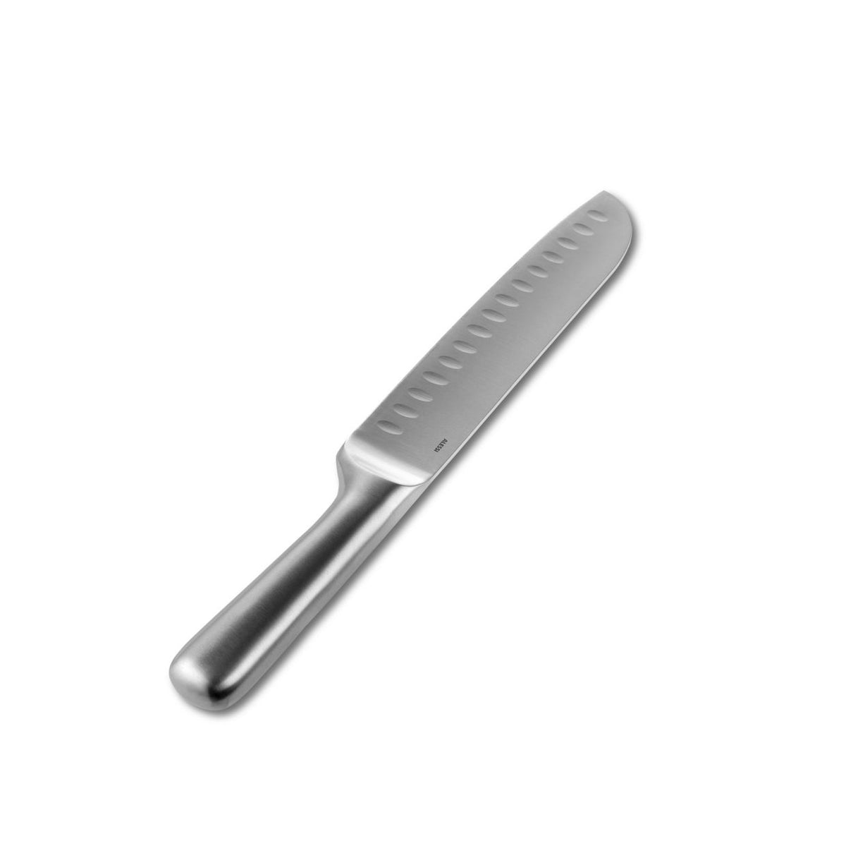 Alessi Mami grote mes, Santoku model, mat roestvrij staal