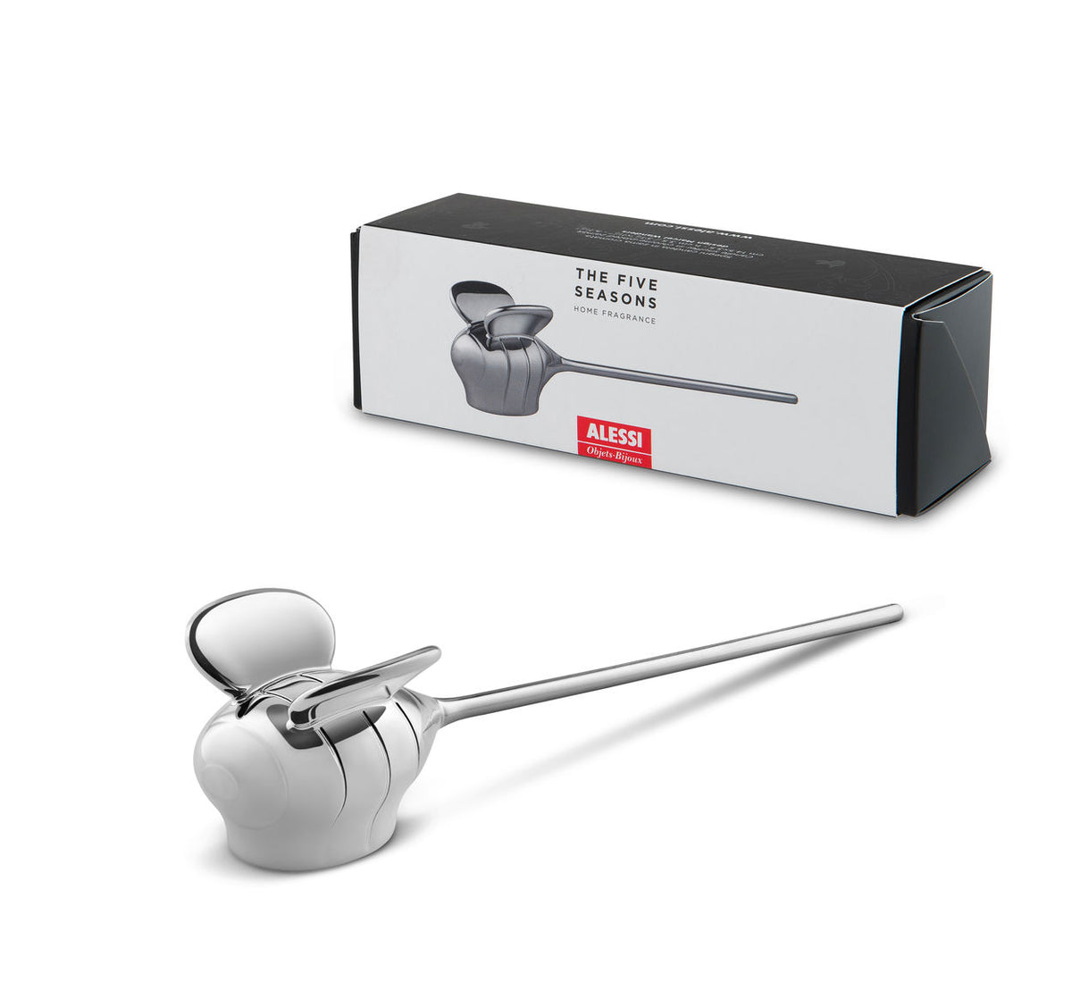 Alessi Bzzz geurverspreider met verpakking van The Five Seasons