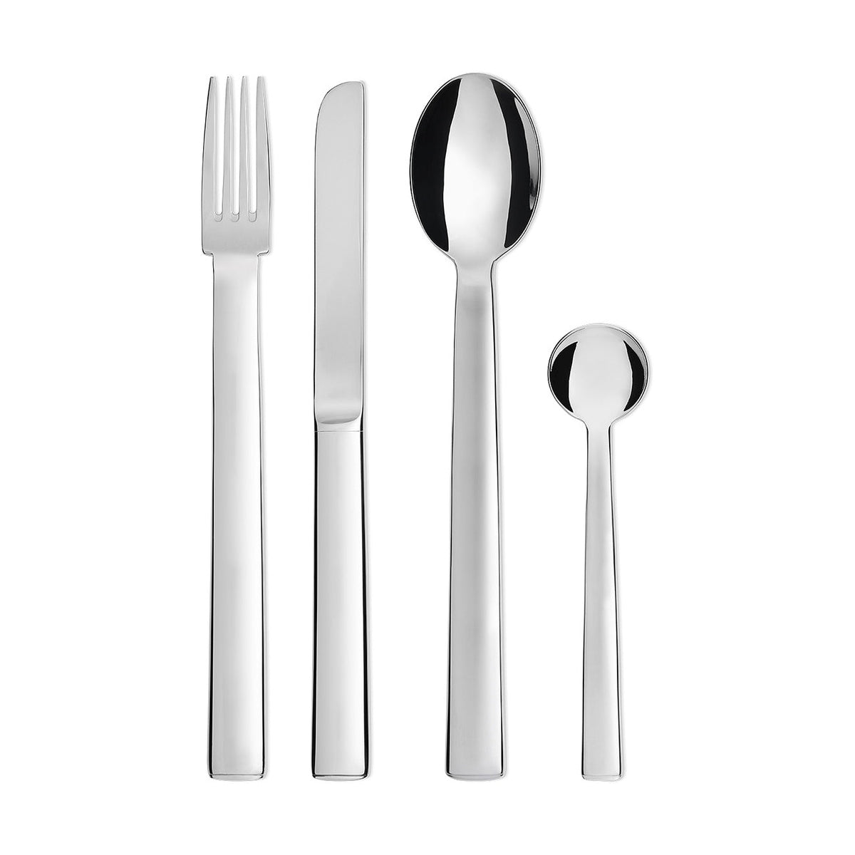 Alessi RUNDES MODELL bestekset, 24-delig, in roestvrij staal, ontwerp Josef Hoffmann