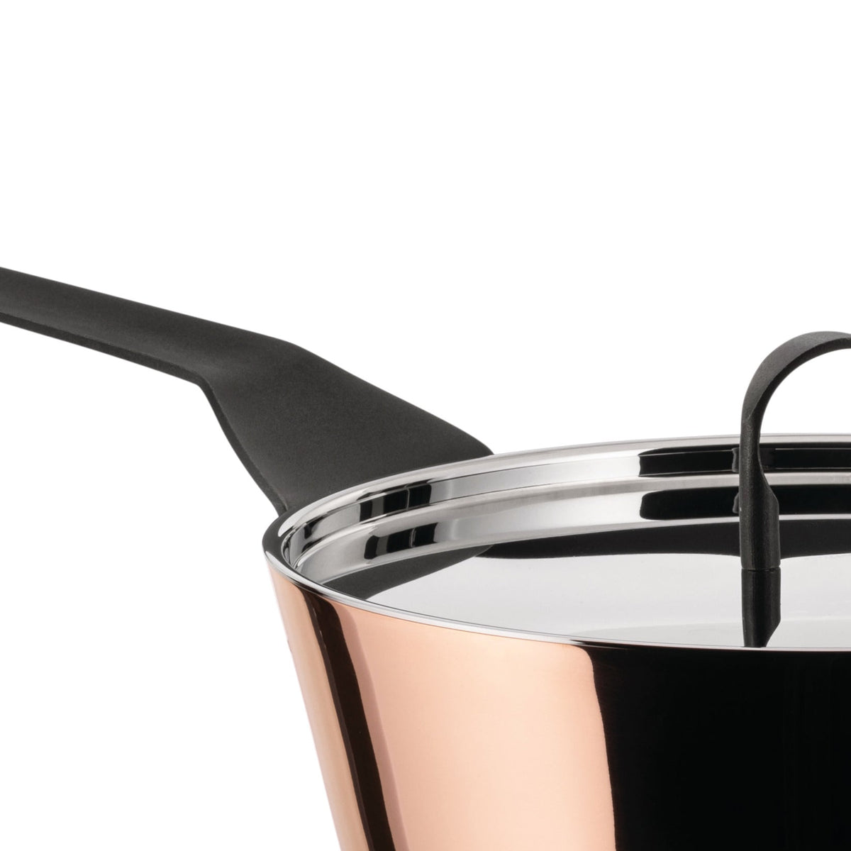 Alessi Koperen sauteuse 20 cm La Cintura di Orione 90107/20, detail