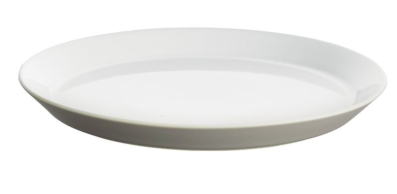 Alessi Tonale dinerbord, lichtgrijze buitenzijde, diameter 26,5 cm, ontwerp David Chipperfield