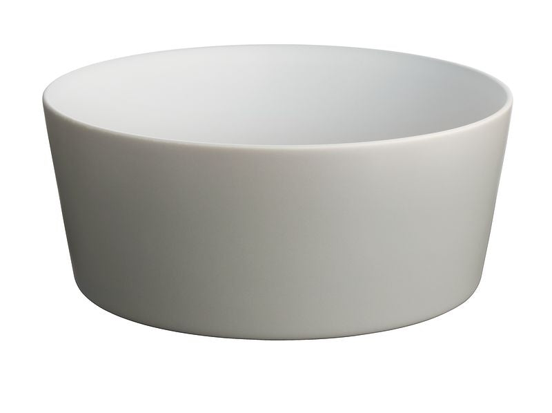 Alessi Tonale saladekom, licht grijs, ontwerp David Chipperfield