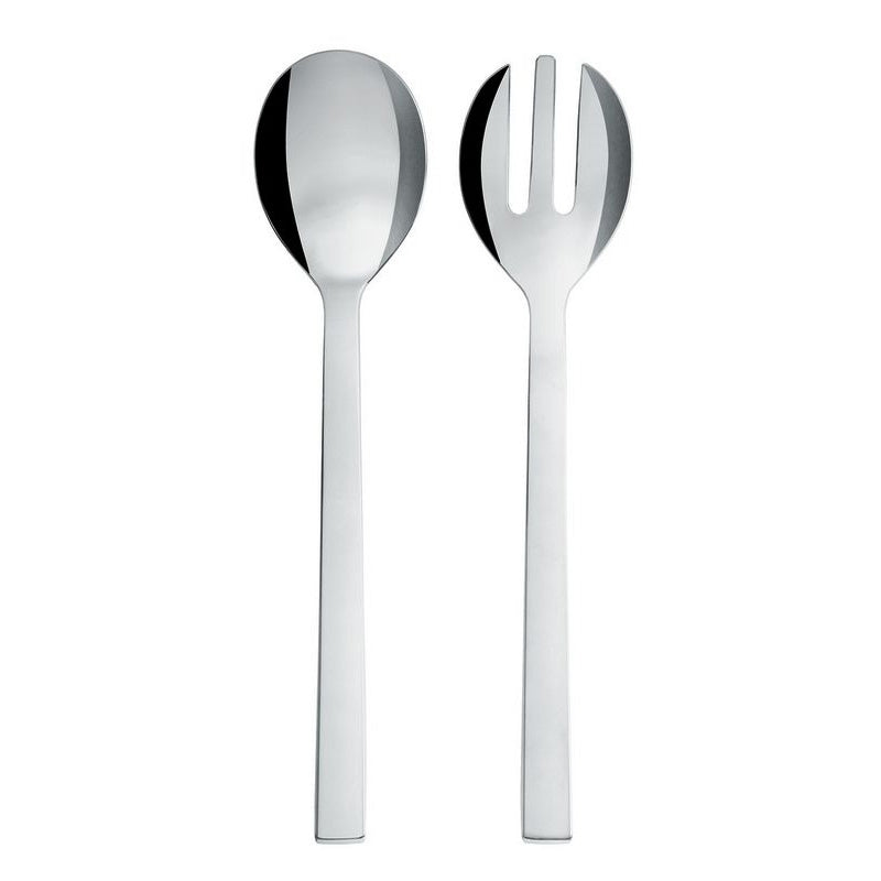 Alessi Santiago salad servers set, stainless steel