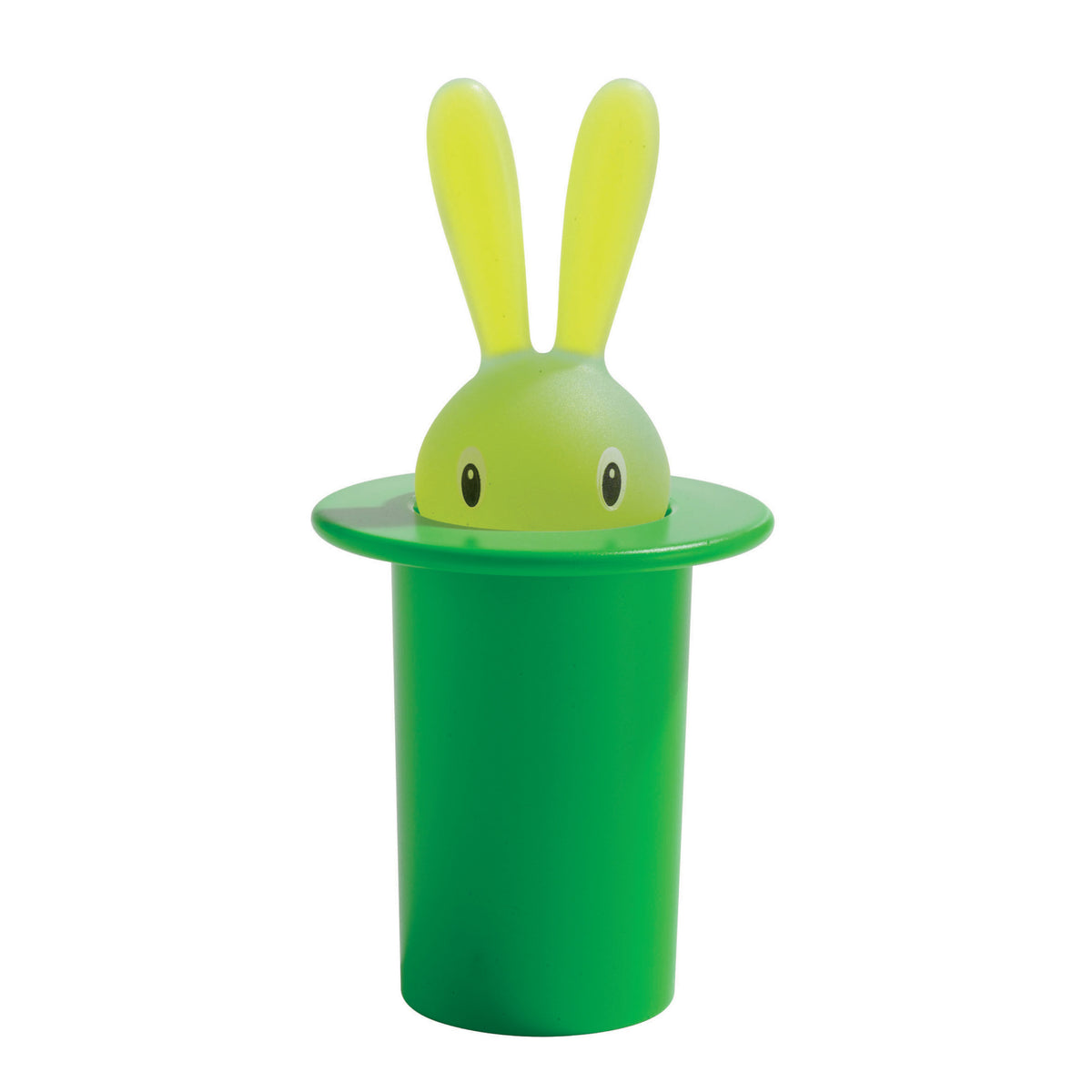 Alessi Magic Bunny houder van Stefano Giovannoni, groen, in konijnvorm