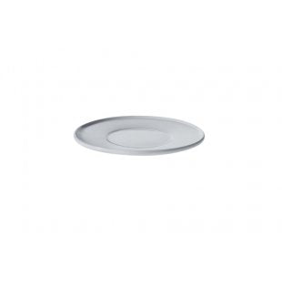 Alessi Platebowlcup schotel voor koffiekop, wit, diameter 12 cm