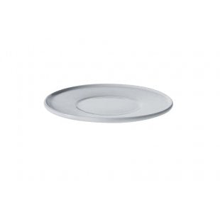 Alessi Platebowlcup schoteltje voor theekop, wit porselein, diameter 15 cm