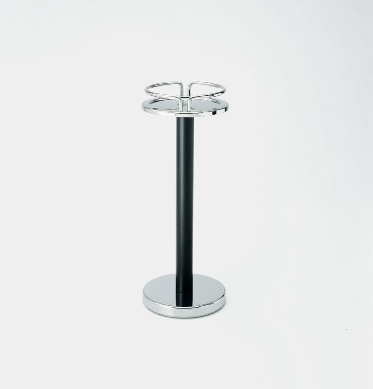 Alessi statief voor wijnkoeler van Sottsass, diep donkerbruine poot