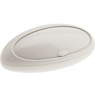 Alessi Gnam broodtrommel in wit, ovale vorm