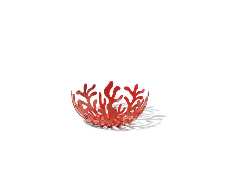 Alessi Mediterraneo fruitschaal met koraalmotief, rood, Emma Silvestris