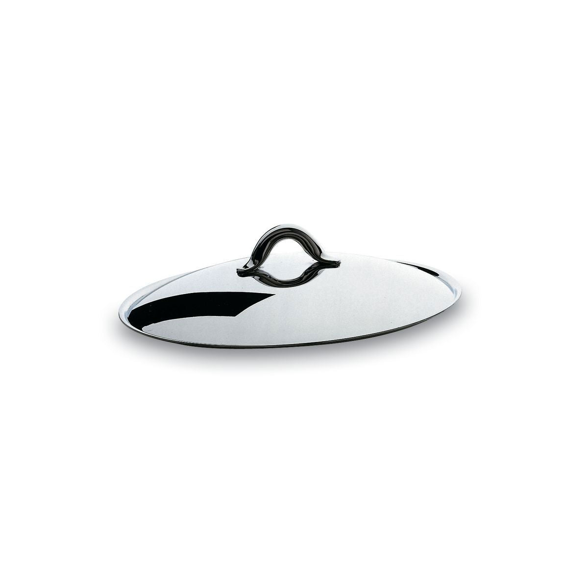 Alessi Mami deksel voor pannen, diameter 16 cm, roestvrij staal, ontwerp Stefano Giovannoni