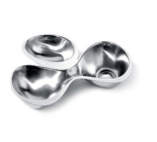 Alessi Babyboop hors d'oeuvre set met 3 kommen, roestvrij staal