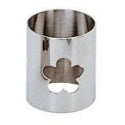 Alessi servetring uit de serie met bloemvormig motief, RVS