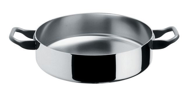 Alessi La Cintura di Orione lage braadpan zonder deksel, roestvrij staal, 28 cm