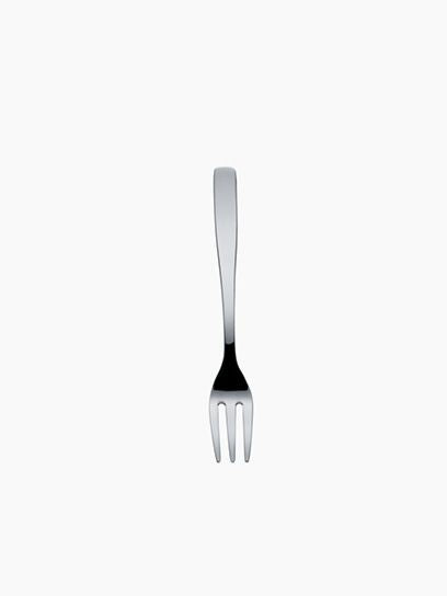 Alessi KFS taartvorkje voor gebak, ontwerp Jasper Morrison, in gepolijst rvs