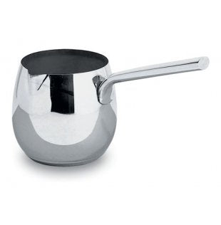 Alessi Mami melkkoker, taps toelopend model in glanzend rvs, ontwerp Stefano Giovannoni