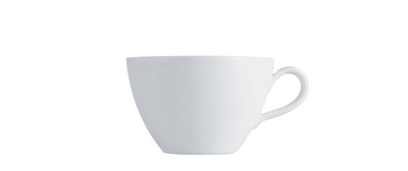 Alessi Mami cappuccino kop, wit porselein, diameter 9 cm