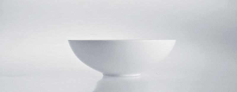 Alessi Mami kom, wit porselein, diameter 19 cm
