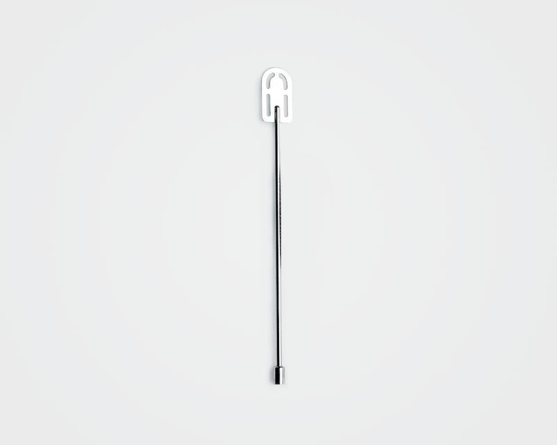 Alessi roerstaafje voor wijn en cocktails, zwart met wit handvat, 26 cm