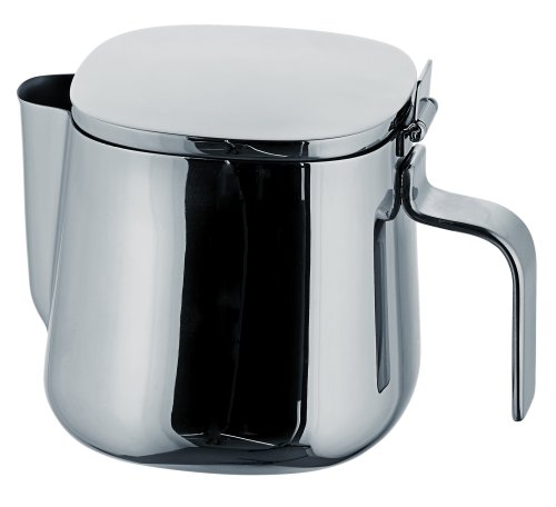 Alessi kleine theepot met deksel in rvs, ontwerp Kristiina Lassus