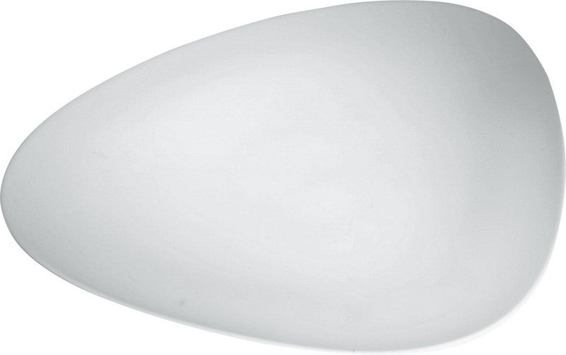 Alessi Colombina plat bord, wit, organische ovale vorm