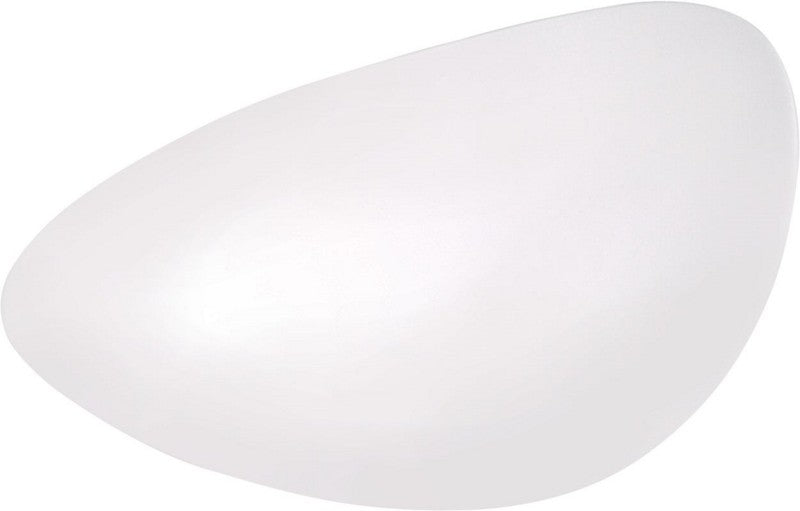 Alessi Colombina vlakke kleine schotel, wit bone china, ovale vorm