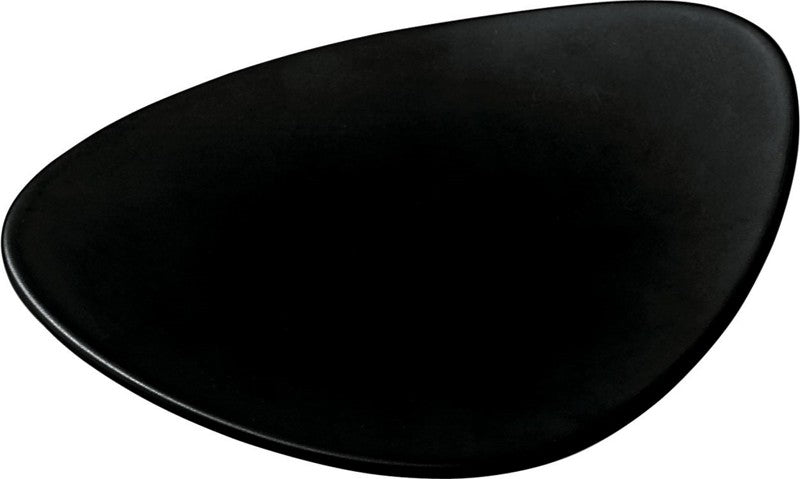 Alessi Colombina koffieschotel, zwarte schotel in organische vorm