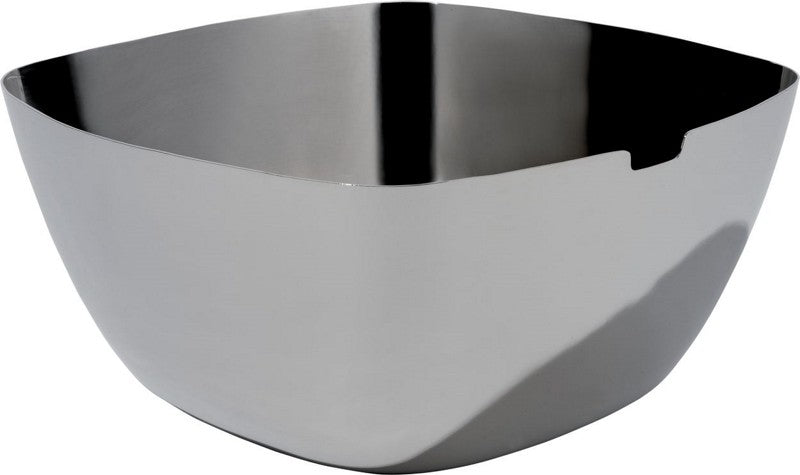 Alessi Iota saladeschaal, roestvrij staal, vierkante vorm, ontwerp Kristiina Lassus