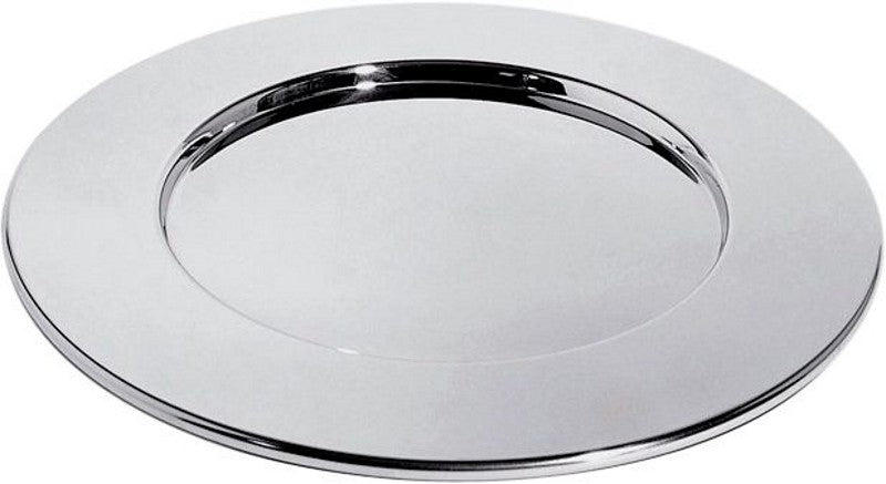 Alessi Round Mat schaal, rond, roestvrij staal, diameter 33 cm
