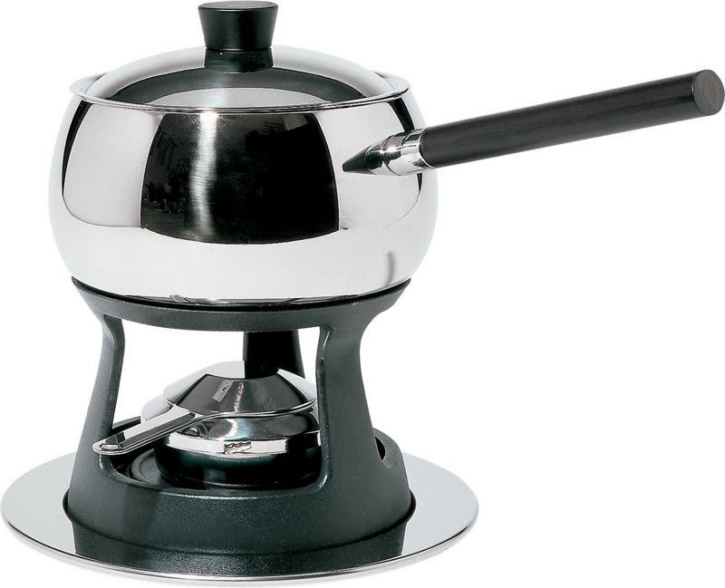 Alessi Mami fondueset met rvs schaal en gietijzeren rechaud
