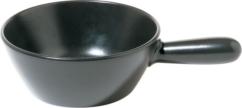 Alessi Mami fonduepan, zwarte pan van keramiek, diameter 24 cm