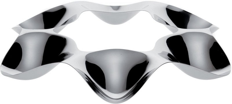 Alessi Super Star fruitschaal in gepolijst staal, diameter 35,5 cm