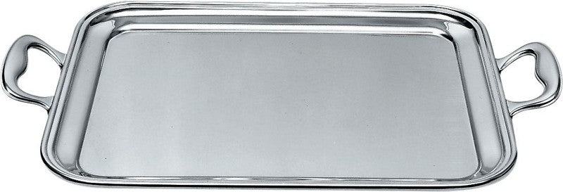 Alessi rechthoekig dienblad met handvatten, roestvrij staal, 40x32 cm