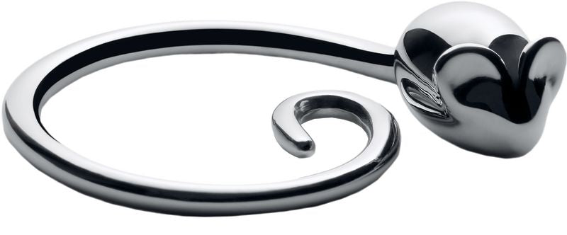 Alessi Pip sleutelhanger in muisvorm, verchroomd, zonder sleutels