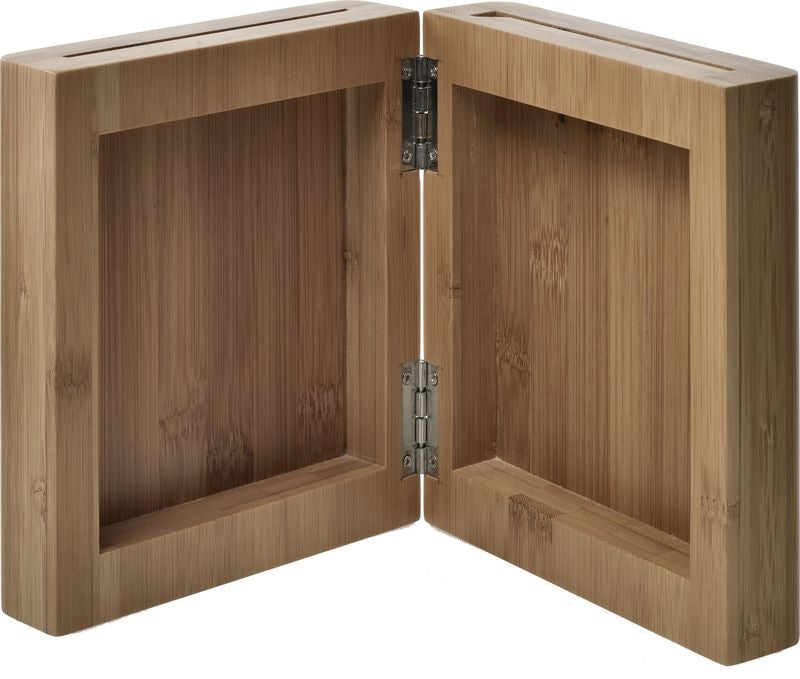 Alessi Milky Way Minor kaasmesblok, bamboe, opengeklapt boekmodel