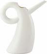 Alessi Diva gieter in wit, met gebogen hengsel