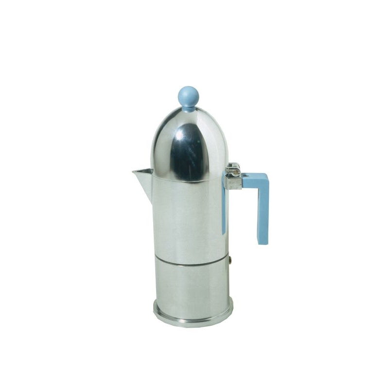 Alessi blauwe knop en schroef, onderdeel voor 9095/3 AZ koffiezetter