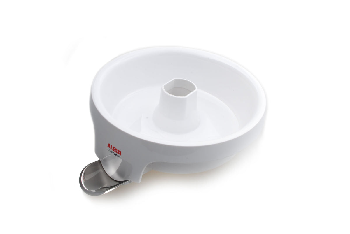 Alessi Basin SG63, onderdeel voor elektrische citruspers, wit met schenktuit