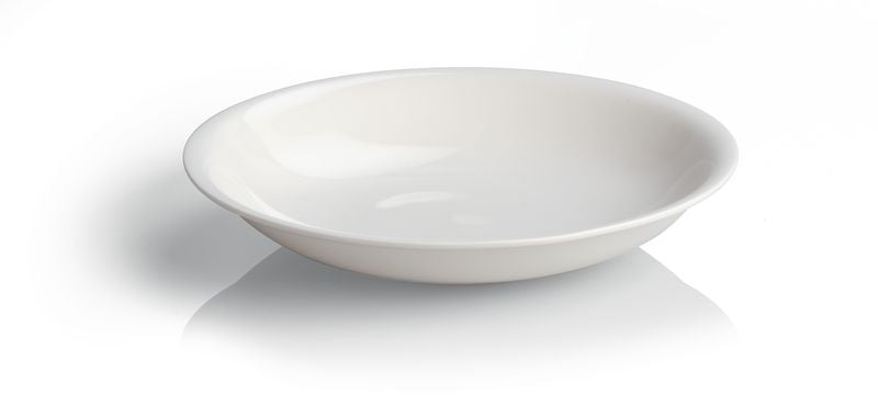 Alessi All-time soepbord van Guido Venturini, wit Bone China Porselein, diameter 22 cm