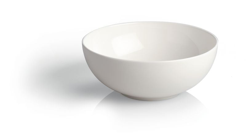 Alessi All-time kom van Guido Venturini, wit Bone China porselein, diameter 16,5 cm