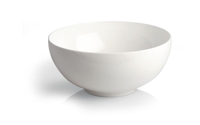 Alessi All-time hoge grote kom, wit Bone China porselein, diameter 24,5 cm