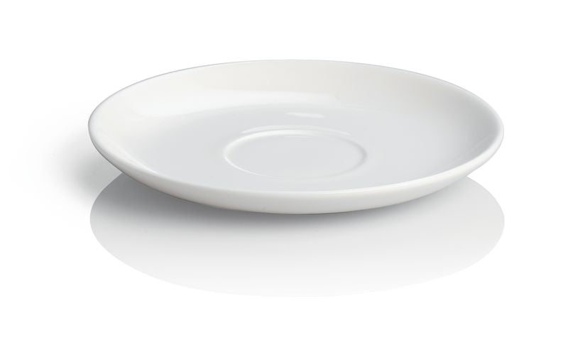 Alessi All-time schotel voor thee, wit Bone China, ontwerp Guido Venturini