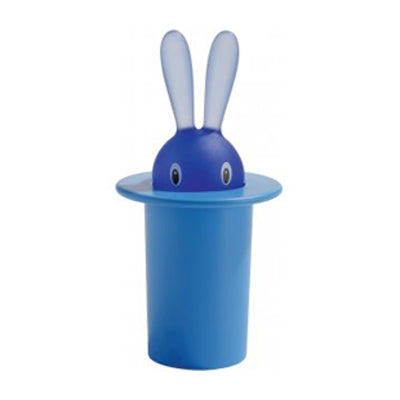 Alessi Magic Bunny koelkastmagneet in konijnvorm, blauw, door Stefano Giovannoni