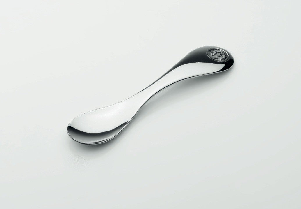Alessi youSpoon theelepel met ronde decoratieve inzet, roestvrij staal