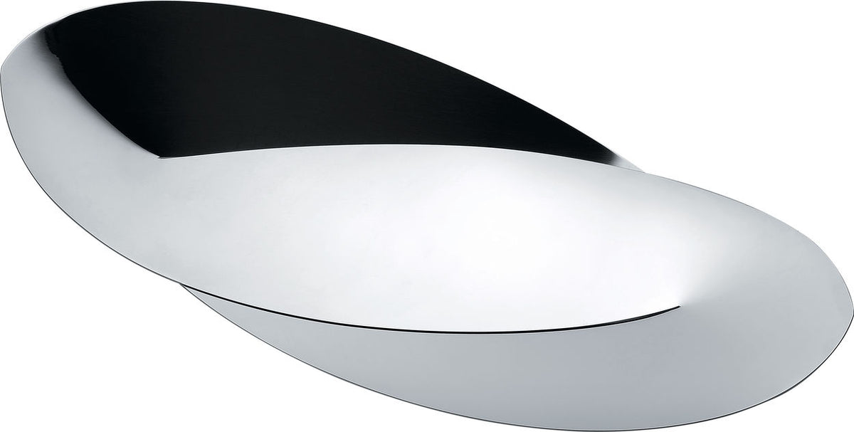 Alessi OCTAVE kleine mooie schaal, ovaal in glanzend staal, ontwerp Abi Alice
