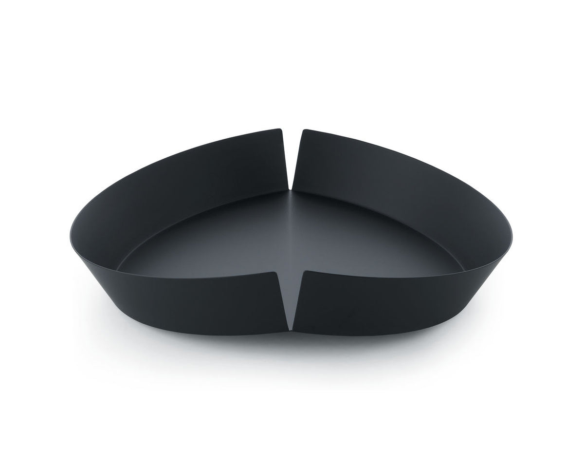 Alessi Broken Bowl B fruitschaal in zwart met gespleten rand, Schmahl Schnippering